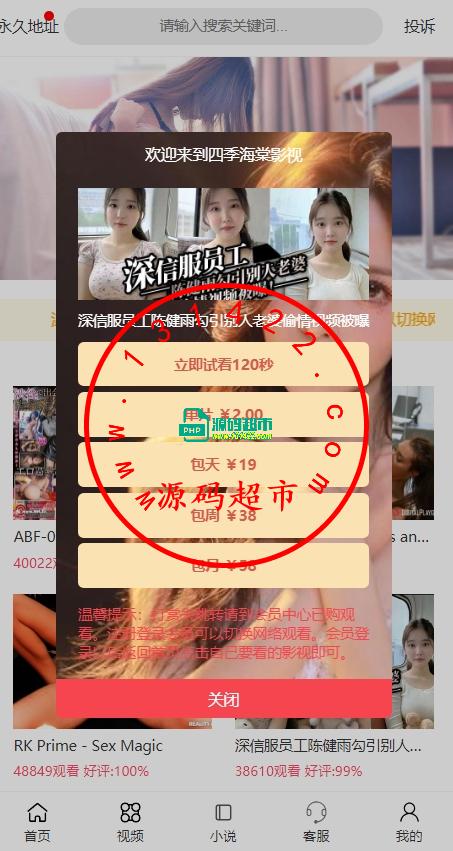 打赏视频网站源码,自动更新采集+点卡生成支付插图1